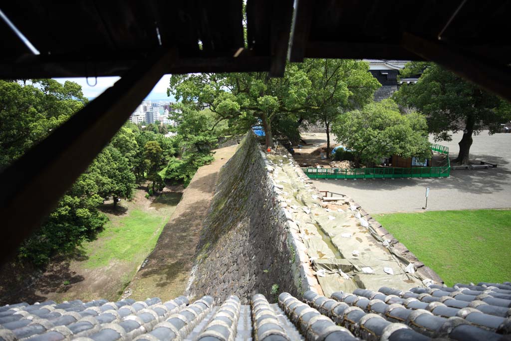 Foto, materiell, befreit, Landschaft, Bild, hat Foto auf Lager,In Kumamoto Castle, , , , 