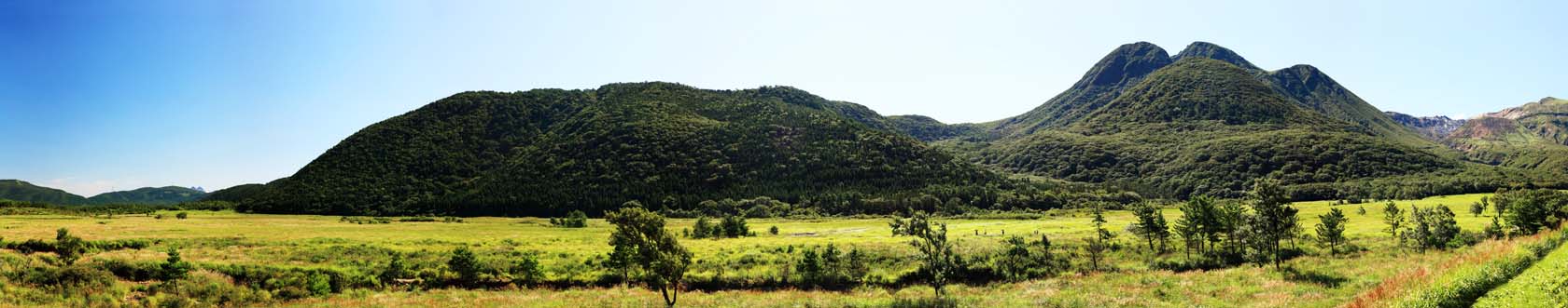 fotografia, materiale, libero il panorama, dipinga, fotografia di scorta,Kujyu mountain range, , , , 