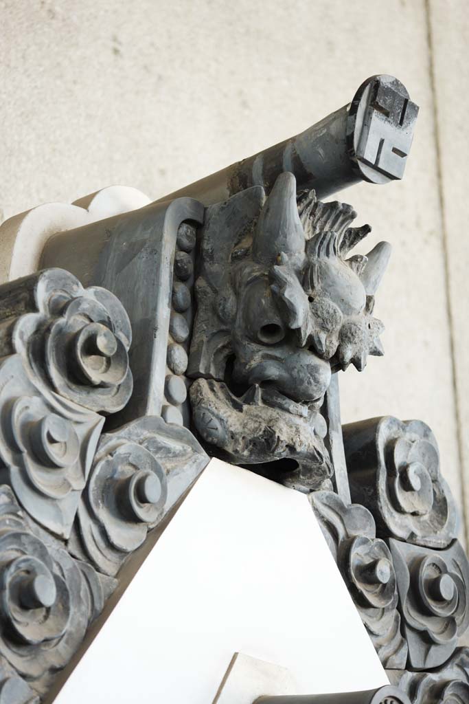 Foto, materiell, befreit, Landschaft, Bild, hat Foto auf Lager,Asakusa Kannon Tempel Gargoyle, , , , 