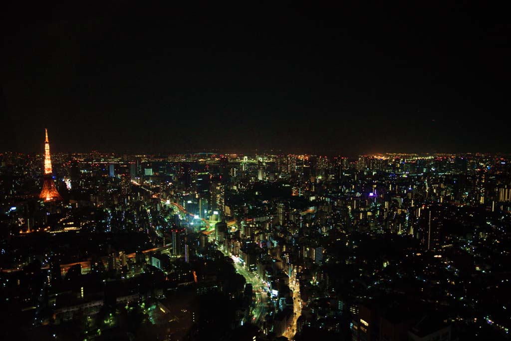 Foto, materieel, vrij, landschap, schilderstuk, bevoorraden foto,Tokyo nightscape, , , , 