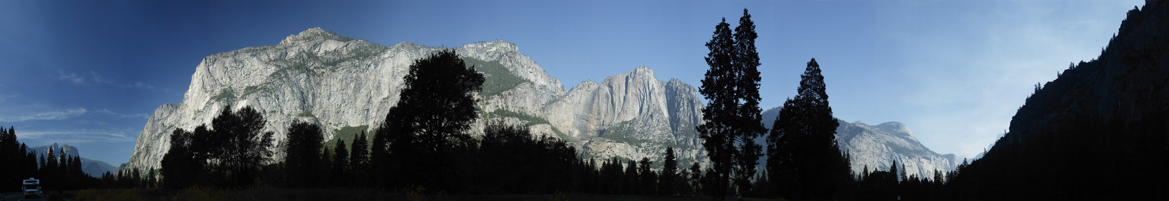 Foto, materiell, befreit, Landschaft, Bild, hat Foto auf Lager,Morgen des yosemite-Volleyballes, Klippe, Stein, Granit, Panoramcomposition