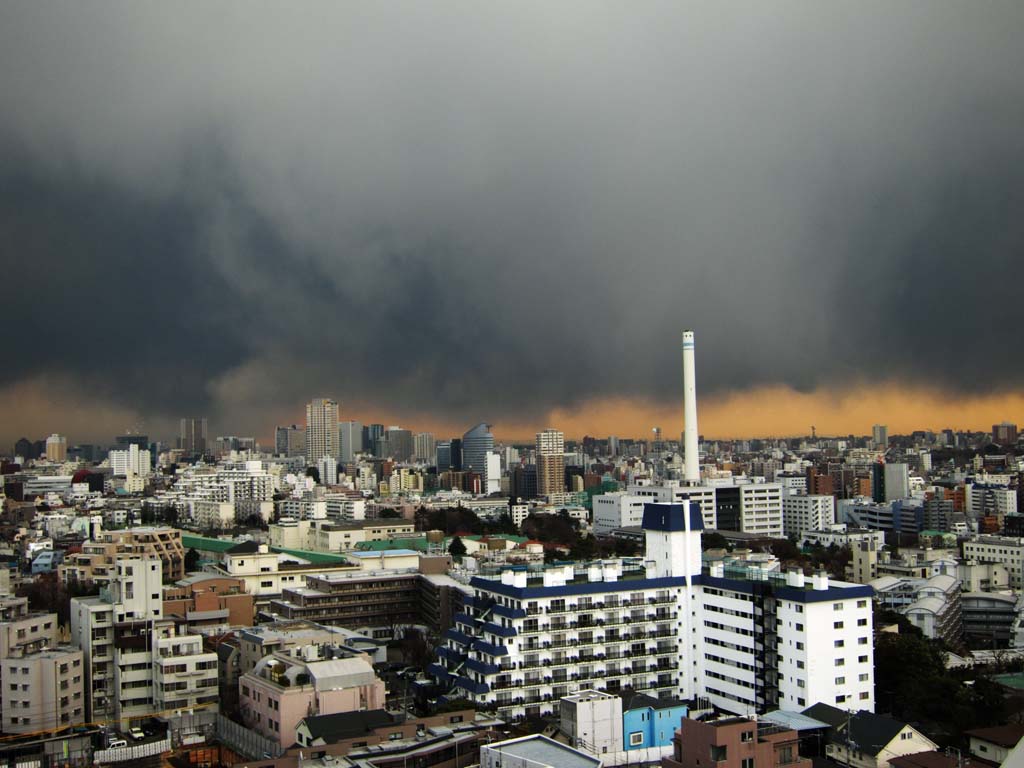 Foto, materieel, vrij, landschap, schilderstuk, bevoorraden foto,Toen de aardbeving Oosten Tokyo, , , , 