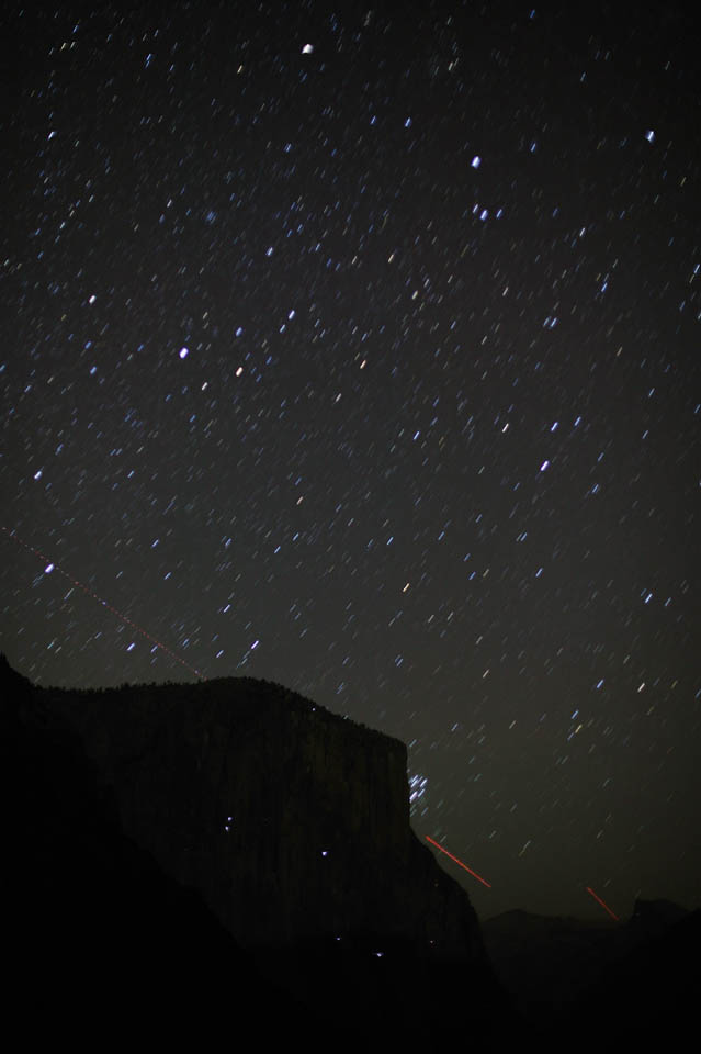 photo,material,free,landscape,picture,stock photo,Creative Commons,Star that falls in El Capitan, Rock-climbing, star, light, cliff