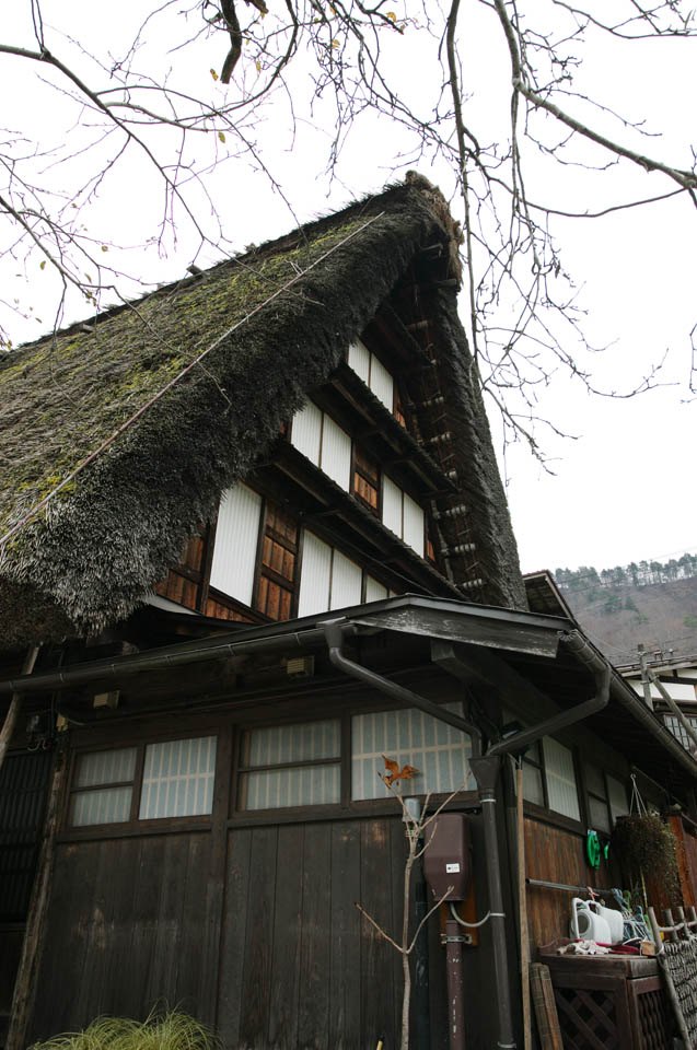 photo, la matire, libre, amnage, dcrivez, photo de la rserve,Il lve les yeux vers le joignant est des mains dans la fabrication de la prire. , Architecture avec ridgepole principal, Couvrir de chaume, maison prive, dcor rural