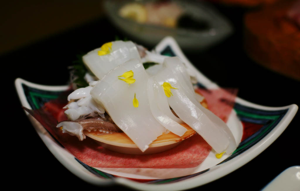 photo,material,free,landscape,picture,stock photo,Creative Commons,...anger.. piercingly, Sashimi, cuttlefish, , plate