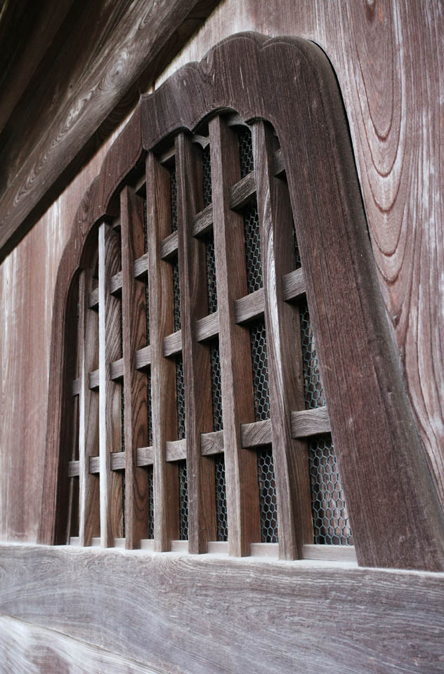 Foto, materiell, befreit, Landschaft, Bild, hat Foto auf Lager,Fenster von Ruuge, Buddhismus, Fenster, hlzerne Skulptur, Tempel