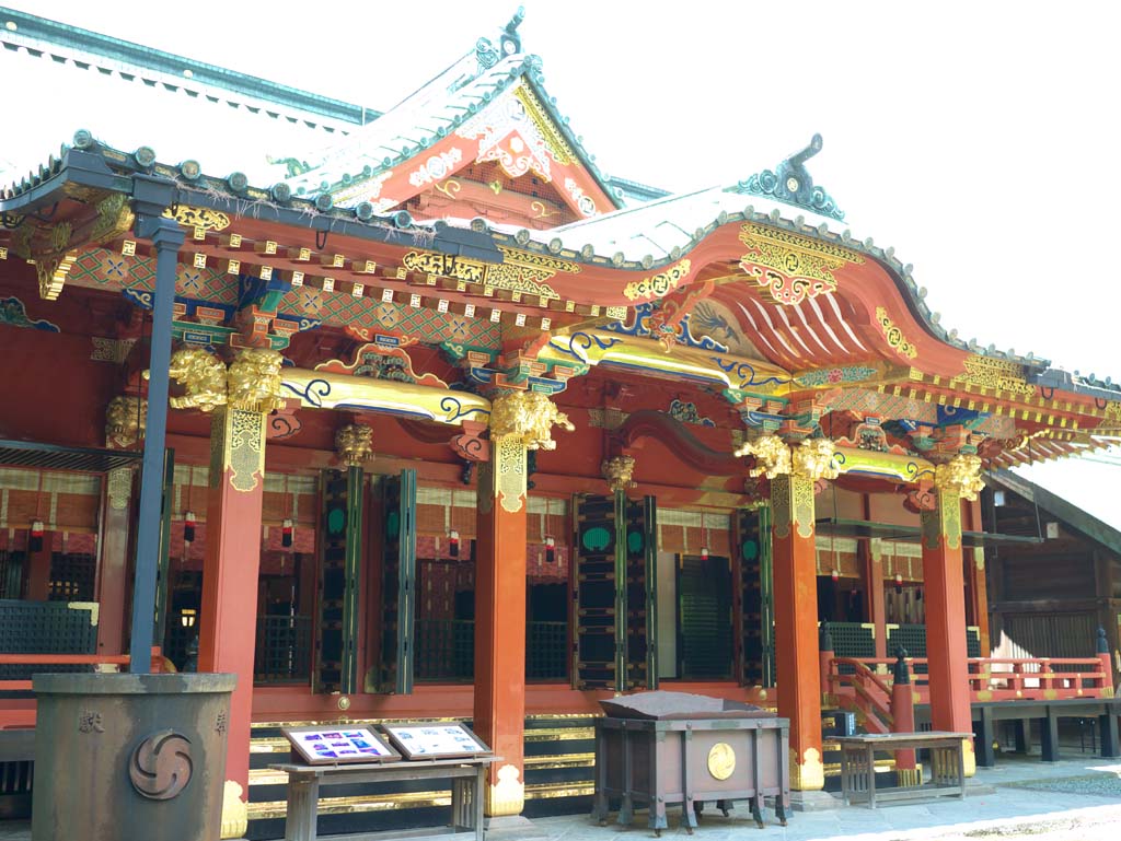 photo,material,free,landscape,picture,stock photo,Creative Commons,Nezu Shrine Main Hall, , , , 