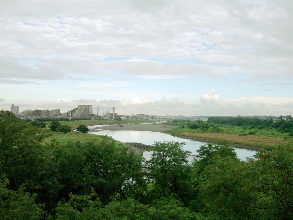 Foto, materieel, vrij, landschap, schilderstuk, bevoorraden foto,De Tamagawa, , , , 