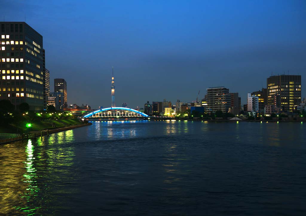 fotografia, materiale, libero il panorama, dipinga, fotografia di scorta,Il fiume Sumida, , , , 