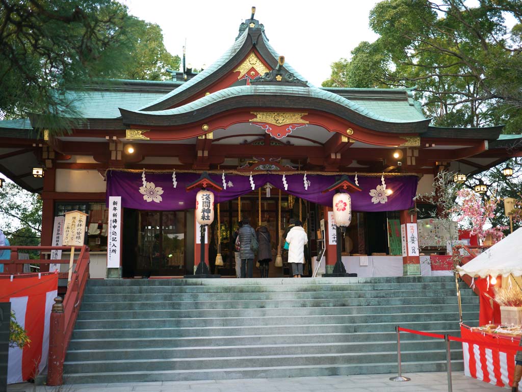 Foto, materiell, befreit, Landschaft, Bild, hat Foto auf Lager,Die Tamagawa Sengen Shrine, , , , 