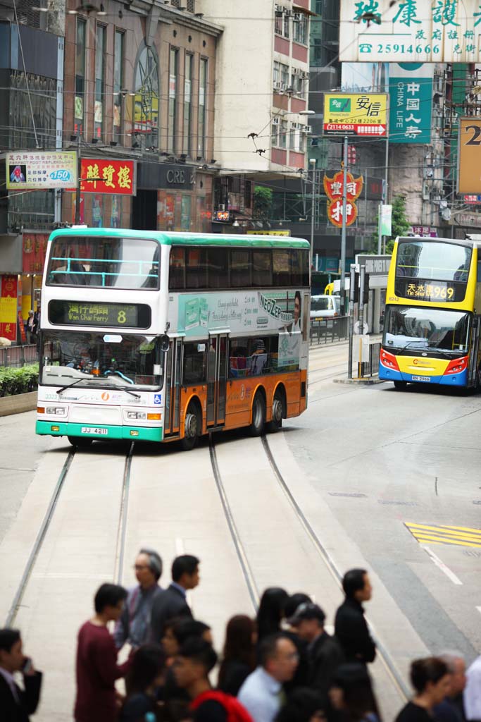 fotografia, materiale, libero il panorama, dipinga, fotografia di scorta,Hong Kong Tram, , , , 