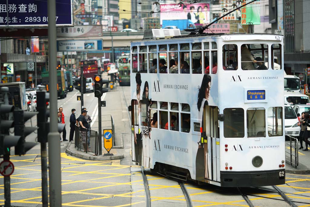 fotografia, materiale, libero il panorama, dipinga, fotografia di scorta,Hong Kong Tram, , , , 