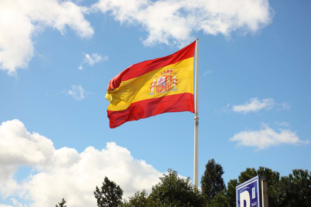 Foto, materiell, befreit, Landschaft, Bild, hat Foto auf Lager,Spanische Flagge, , , , 