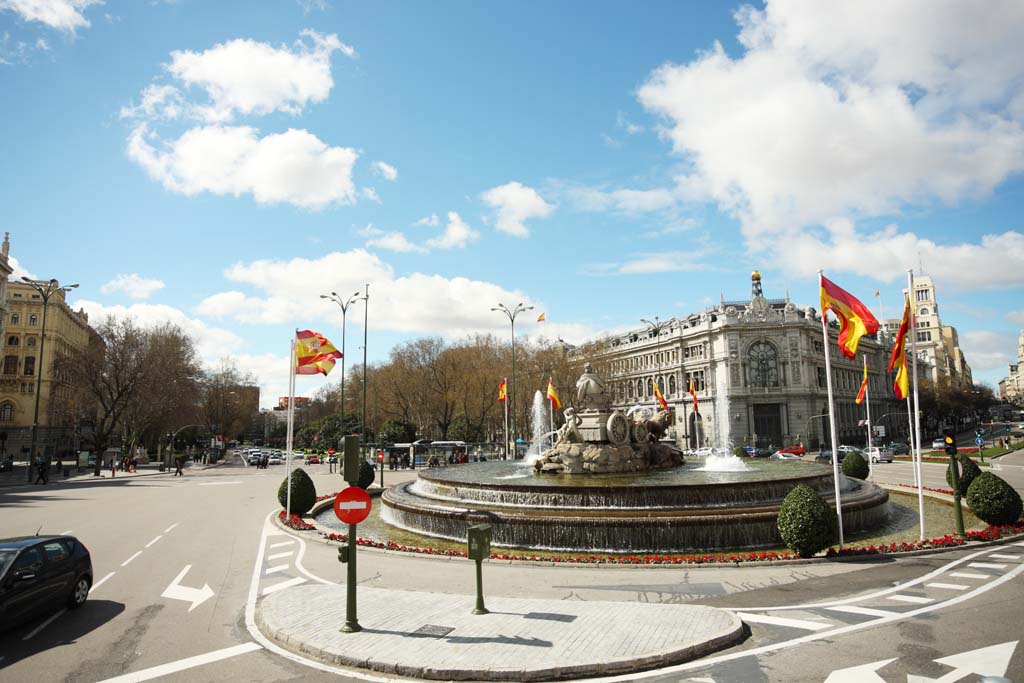 Foto, materiell, befreit, Landschaft, Bild, hat Foto auf Lager,Der Brunnen von Cibeles, , , , 