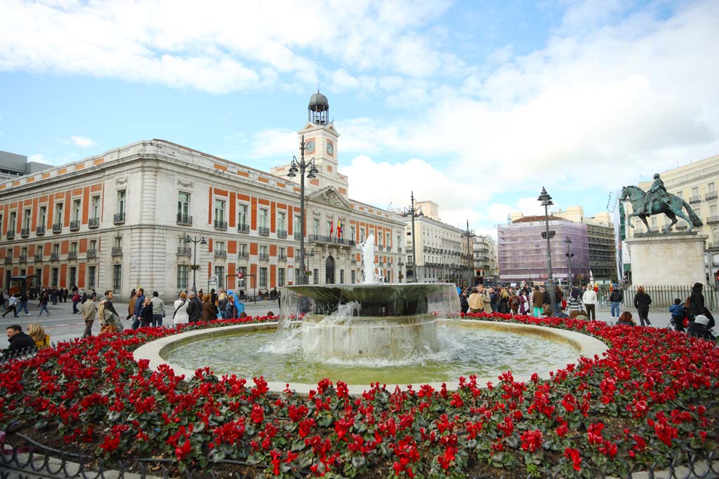Foto, materieel, vrij, landschap, schilderstuk, bevoorraden foto,De Puerta del Sol., , , , 