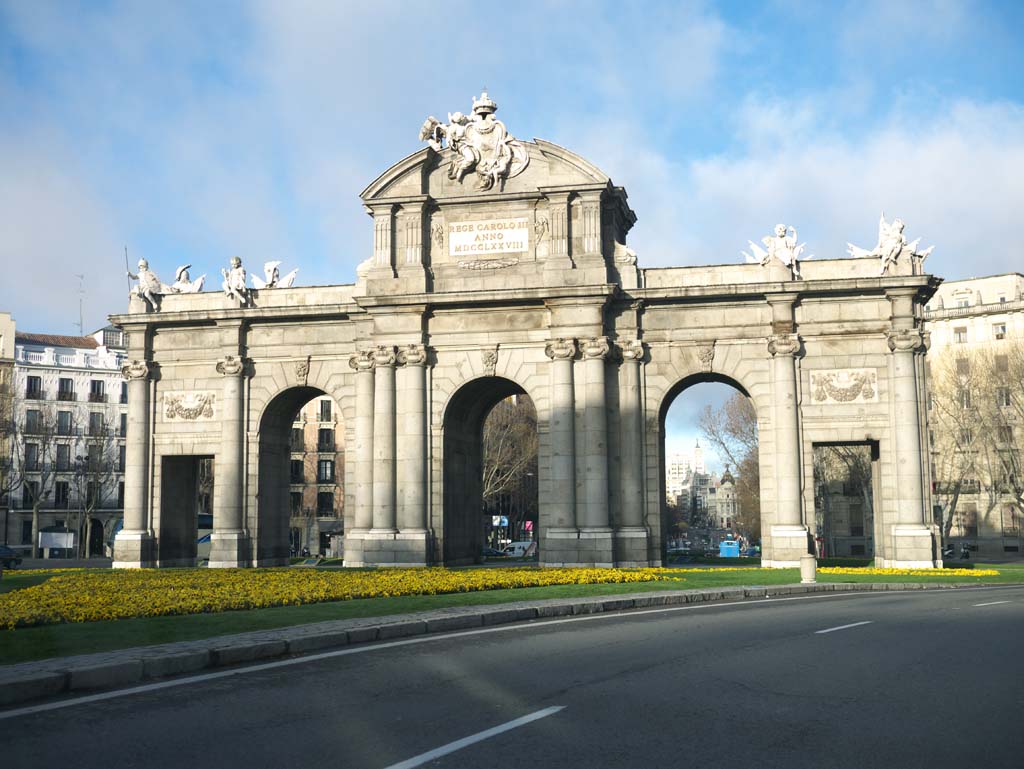 Foto, materiell, befreit, Landschaft, Bild, hat Foto auf Lager,Die Puerta De Alcala, , , , 