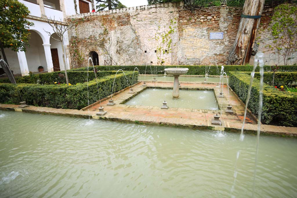 fotografia, materiale, libero il panorama, dipinga, fotografia di scorta,Generalife Sultan del cortile, , , , 