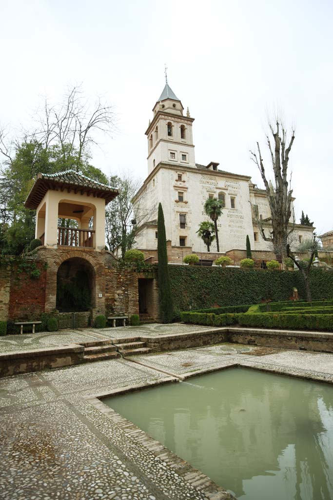 fotografia, materiale, libero il panorama, dipinga, fotografia di scorta,Alhambra Palace Pal giardino Thai, , , , 