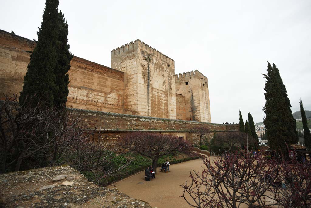 Foto, materieel, vrij, landschap, schilderstuk, bevoorraden foto,Alhambra Alcazaba, , , , 