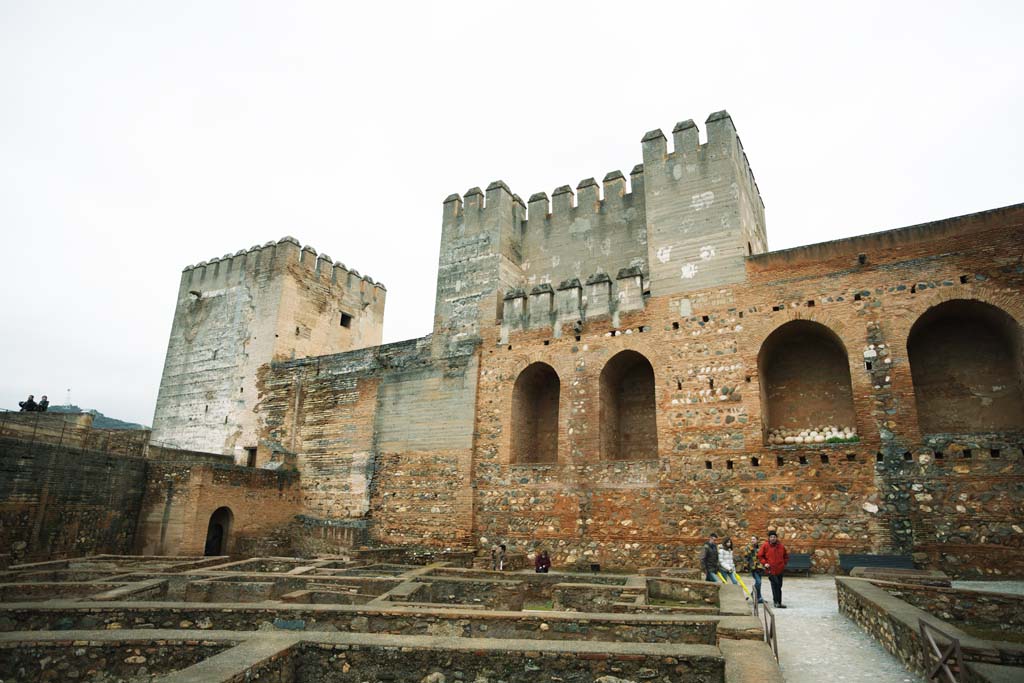 fotografia, material, livra, ajardine, imagine, proveja fotografia,Palcio de Alhambra Alcazaba, , , , 