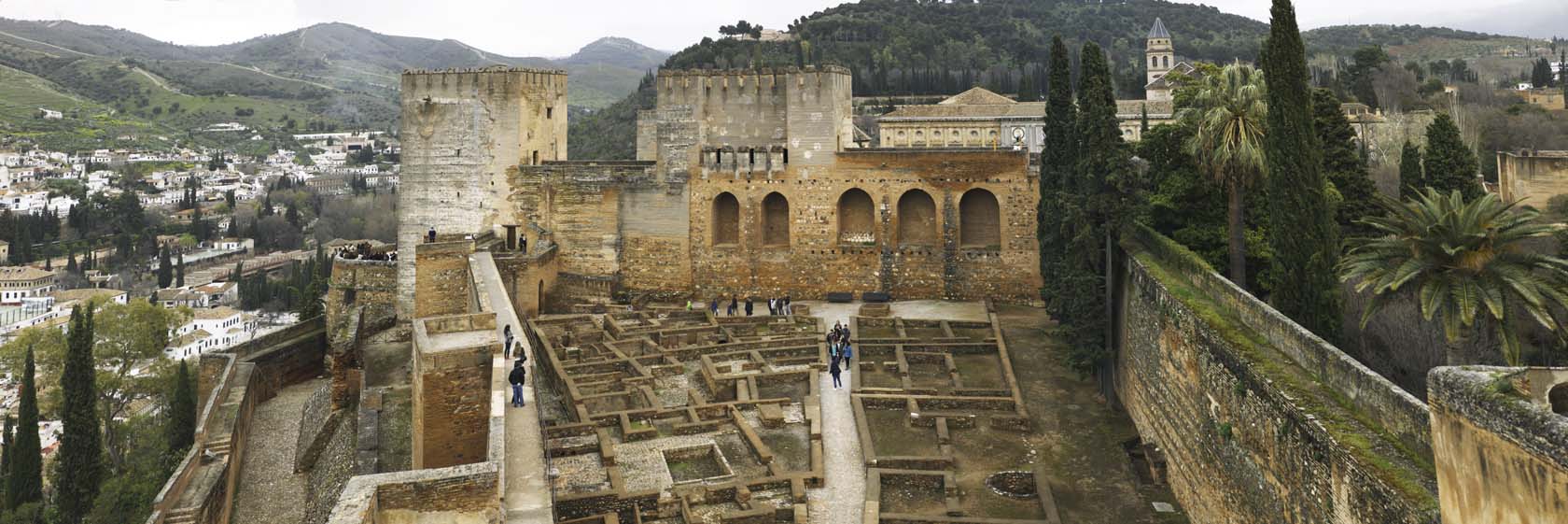 fotografia, material, livra, ajardine, imagine, proveja fotografia,Palcio de Alhambra Alcazaba, , , , 