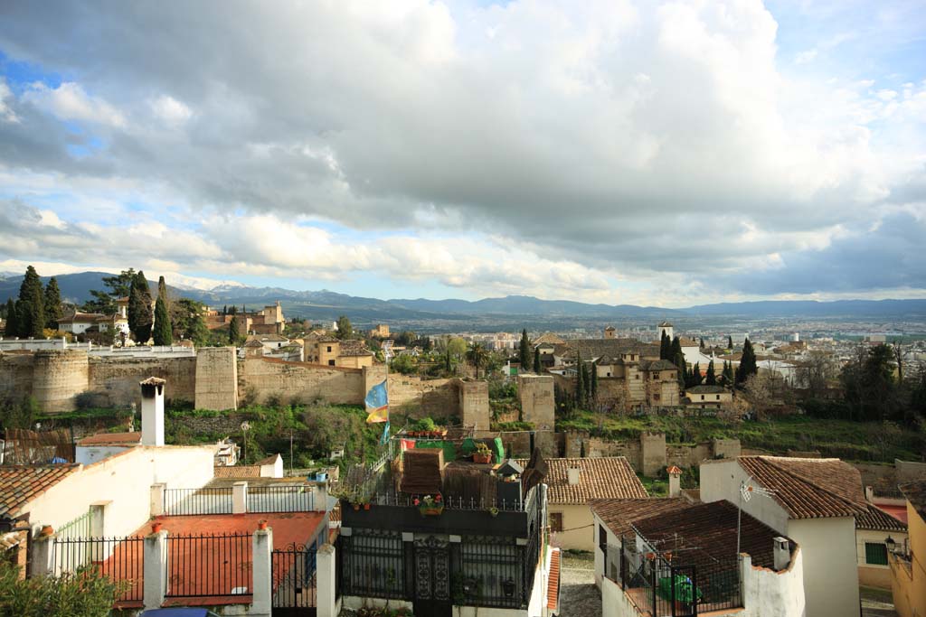 fotografia, materiale, libero il panorama, dipinga, fotografia di scorta,Granada, , , , 