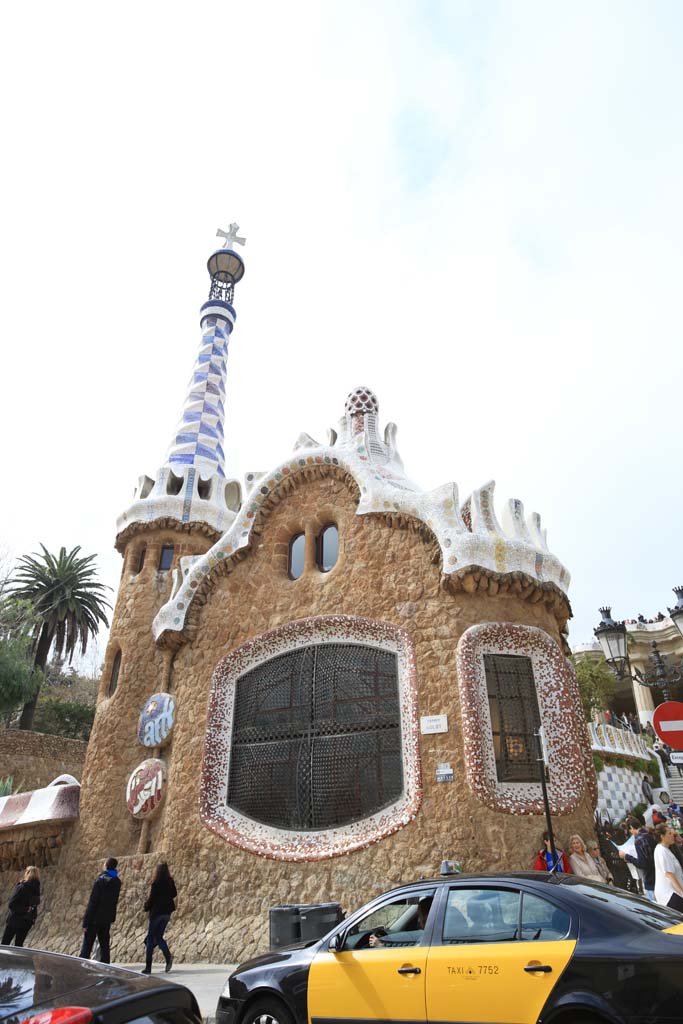 Foto, materieel, vrij, landschap, schilderstuk, bevoorraden foto,Park Guell, , , , 