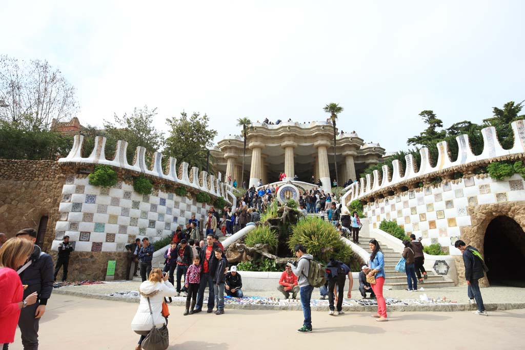 Foto, materieel, vrij, landschap, schilderstuk, bevoorraden foto,Park Guell, , , , 