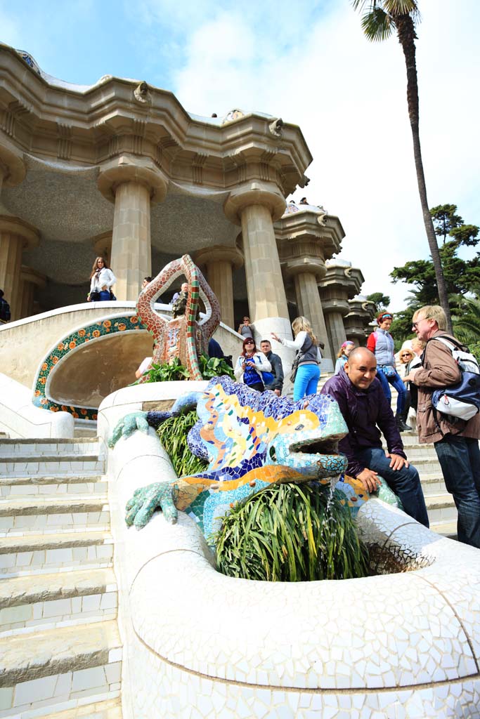 Foto, materiell, befreit, Landschaft, Bild, hat Foto auf Lager,Park Guell, , , , 