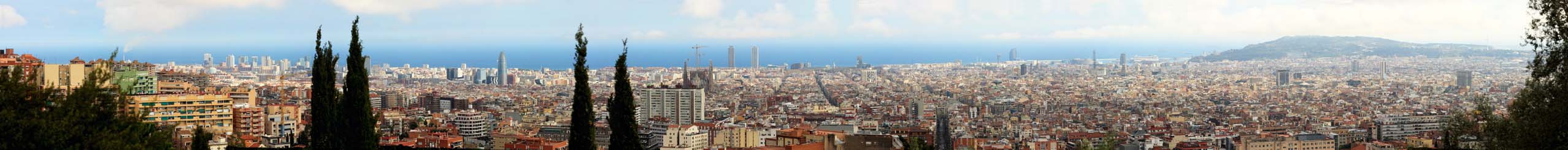 Foto, materiell, befreit, Landschaft, Bild, hat Foto auf Lager,Panoramablick ber Barcelona, , , , 