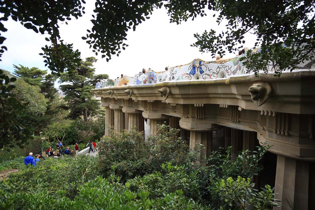 fotografia, materiale, libero il panorama, dipinga, fotografia di scorta,Parco Guell, , , , 