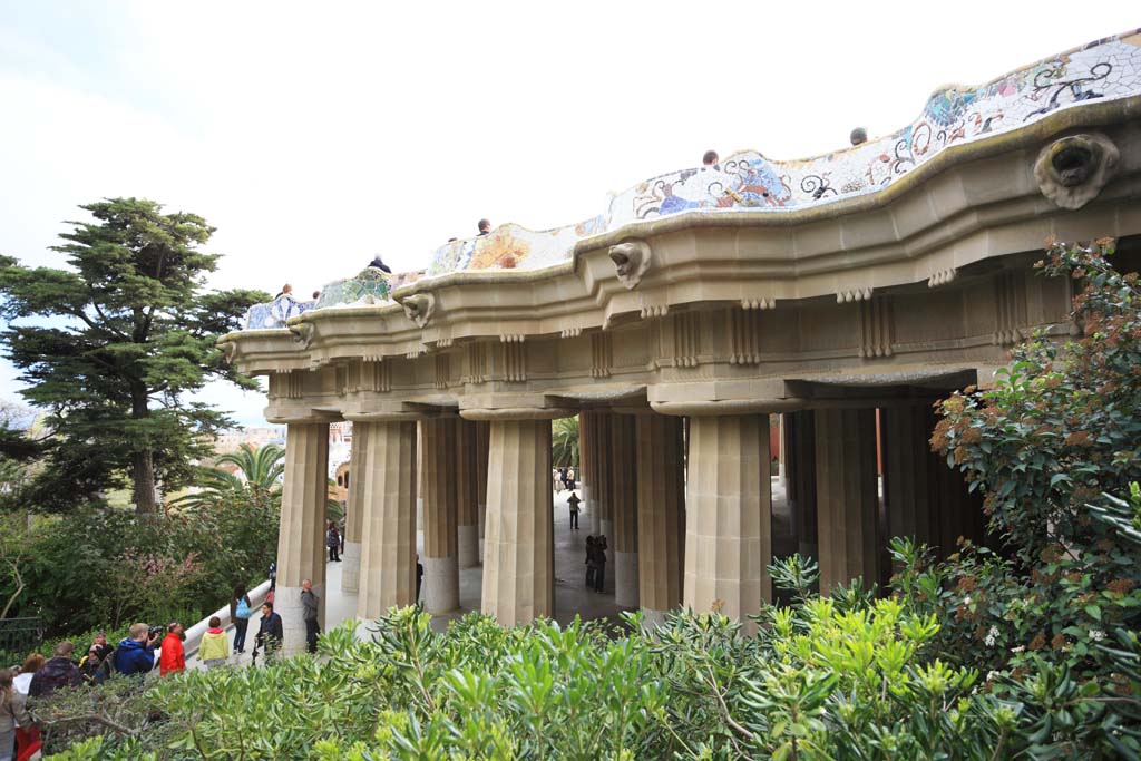 Foto, materiell, befreit, Landschaft, Bild, hat Foto auf Lager,Park Guell, , , , 