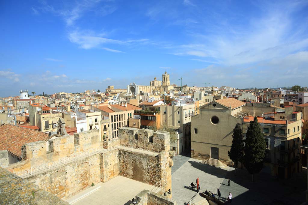 Foto, materiell, befreit, Landschaft, Bild, hat Foto auf Lager,Panoramablick von Tarragona, , , , 