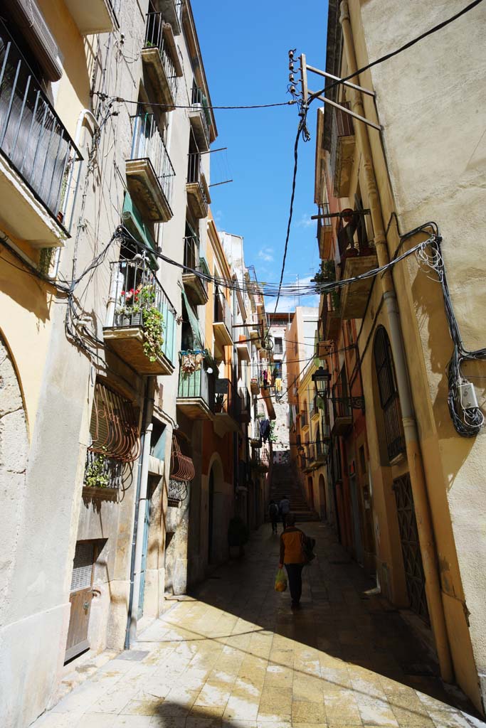 fotografia, materiale, libero il panorama, dipinga, fotografia di scorta,La citt di Tarragona, , , , 