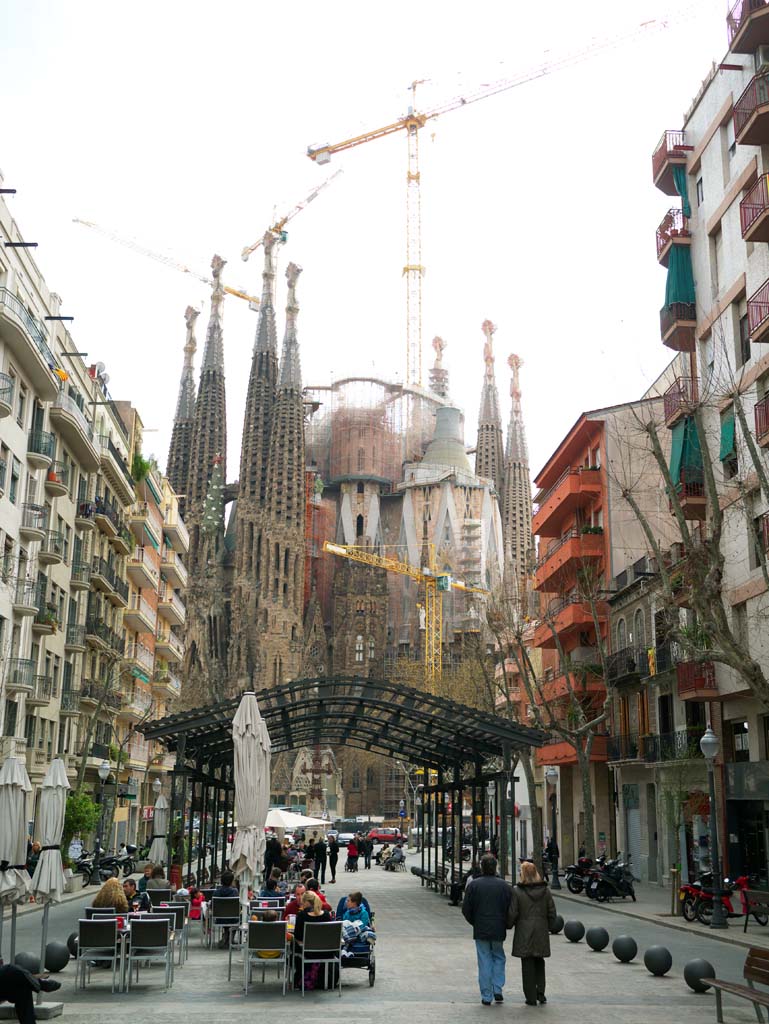 Foto, materieel, vrij, landschap, schilderstuk, bevoorraden foto,De Sagrada Familia!, , , , 