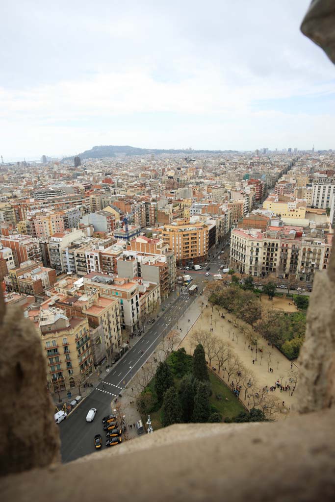 Foto, materieel, vrij, landschap, schilderstuk, bevoorraden foto,De stad Barcelona., , , , 