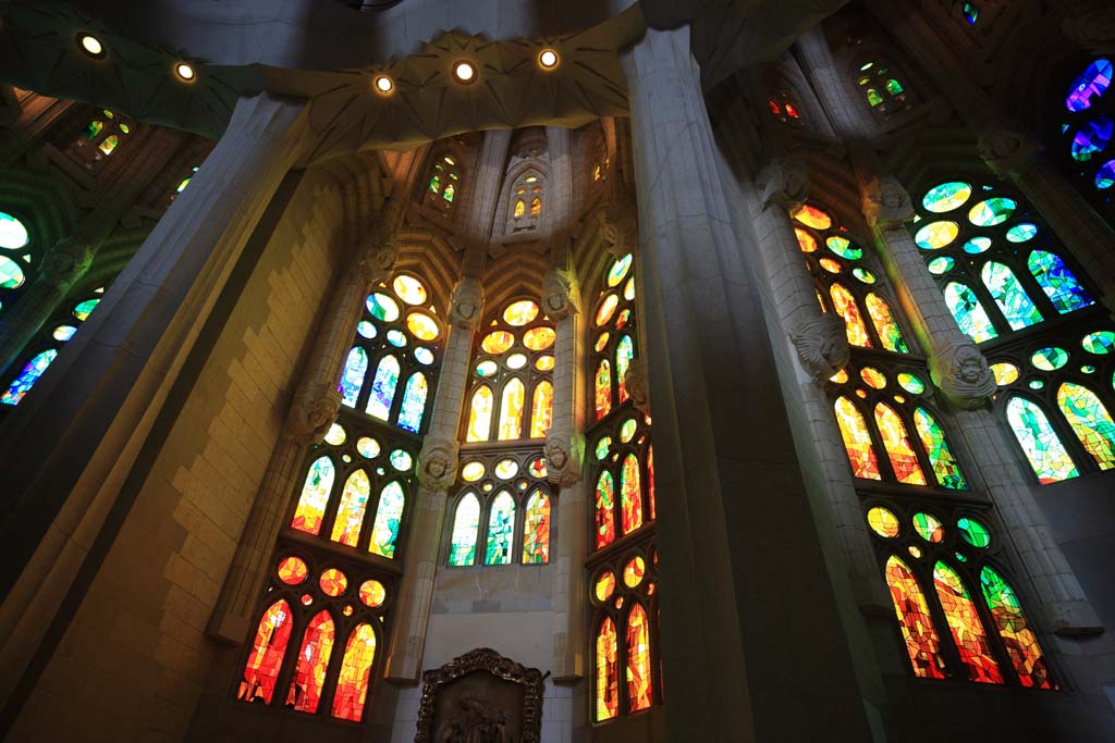 Foto, materieel, vrij, landschap, schilderstuk, bevoorraden foto,De Sagrada Familia!, , , , 