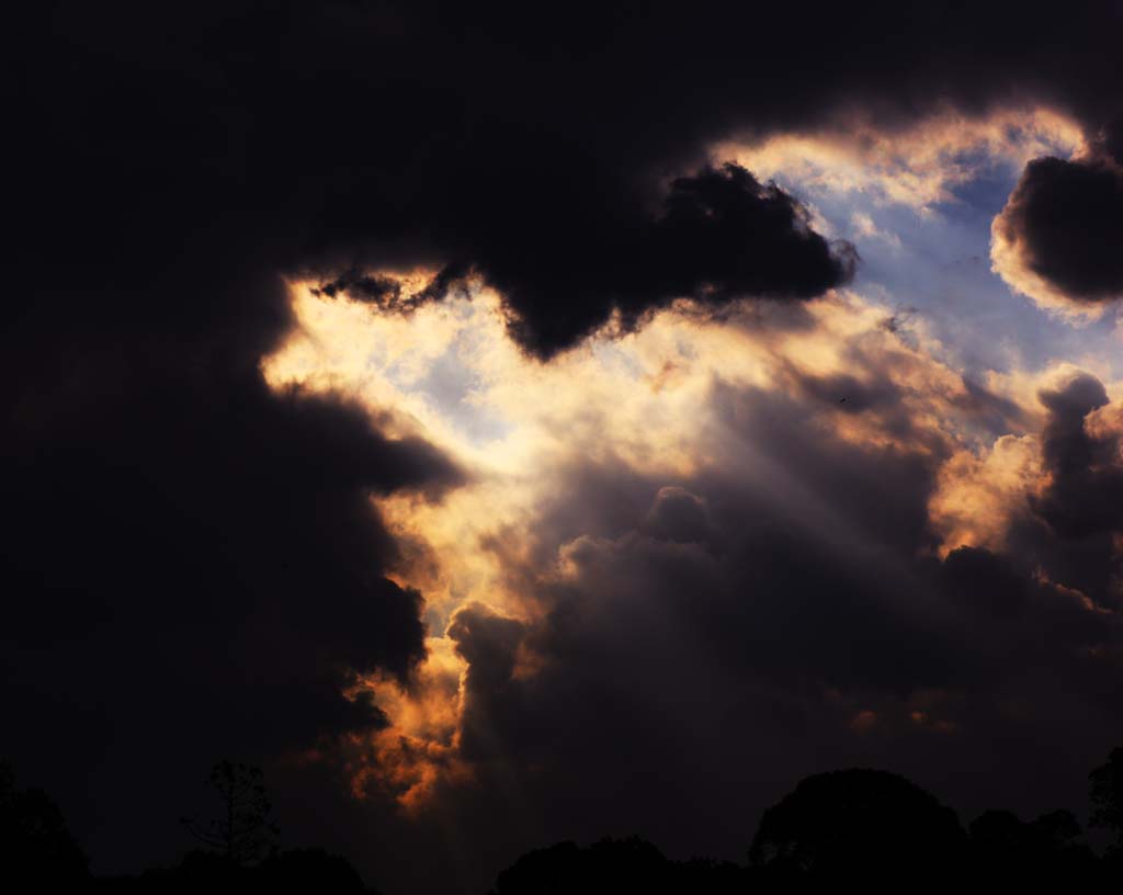 Foto, materieel, vrij, landschap, schilderstuk, bevoorraden foto,Het licht tussen clouds, , , , 