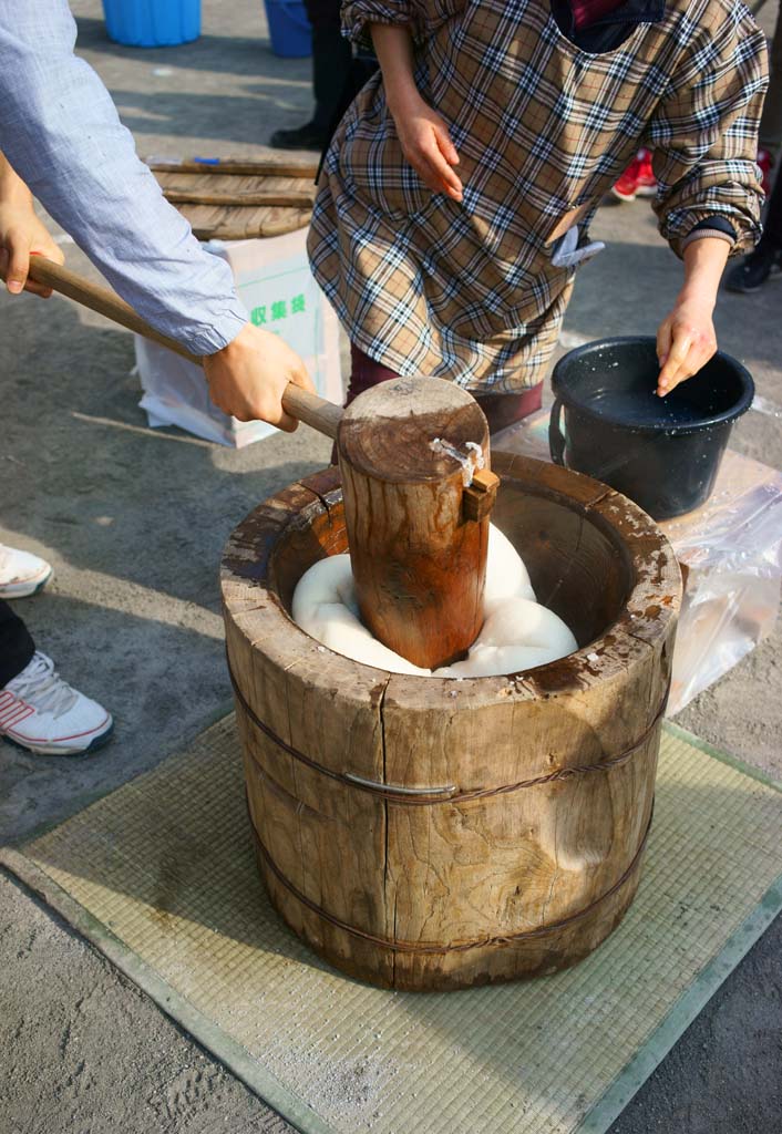 fotografia, materiale, libero il panorama, dipinga, fotografia di scorta,Pounding mochi, , , , 