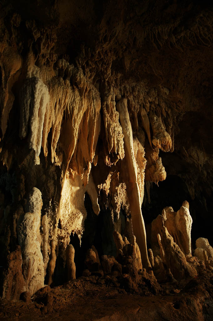 Foto, materieel, vrij, landschap, schilderstuk, bevoorraden foto,Ishigaki-jima Eiland stalactite grot, Kalkpegel grot, Kalkpegel, Kalksteen, Grot