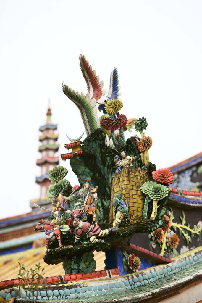 Foto, materieel, vrij, landschap, schilderstuk, bevoorraden foto,Beipu Citian tempel, , , , 