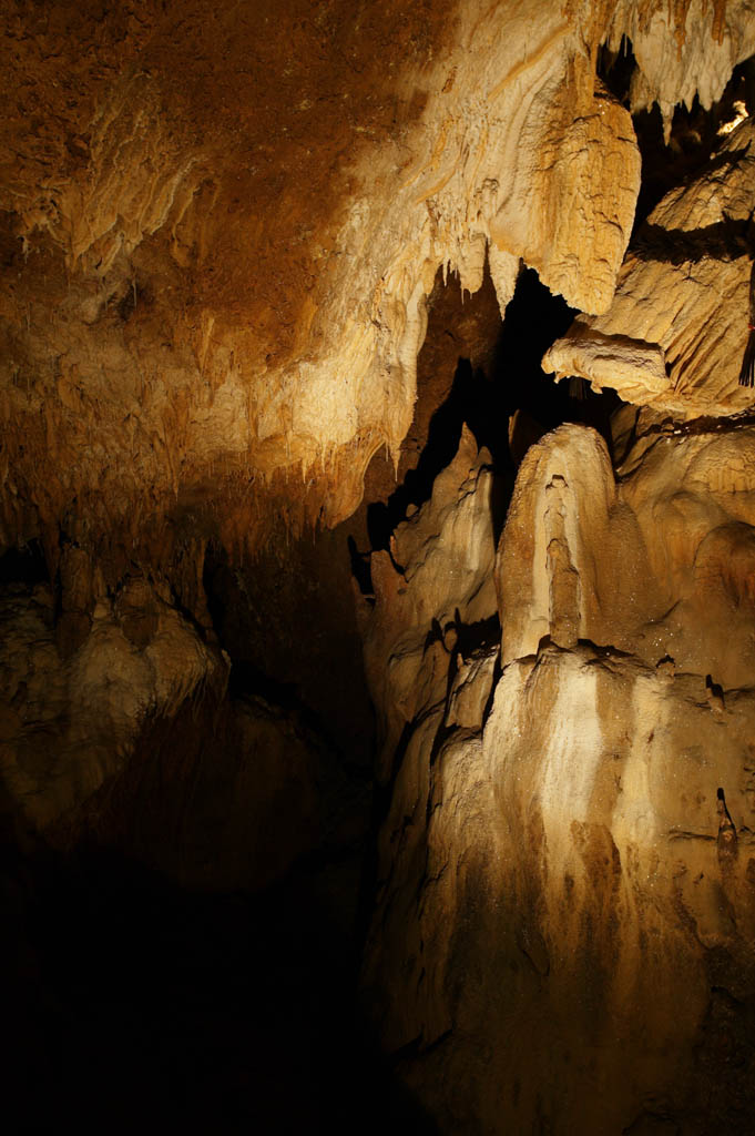 fotografia, material, livra, ajardine, imagine, proveja fotografia,Ishigaki-jima Ilha estalactite caverna, caverna de estalactite, Estalactite, Pedra calcria, caverna