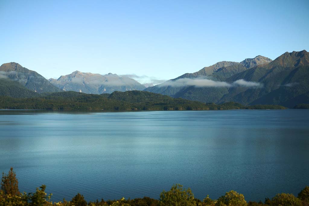 Foto, materieel, vrij, landschap, schilderstuk, bevoorraden foto,Lake Te Anau, , , , 