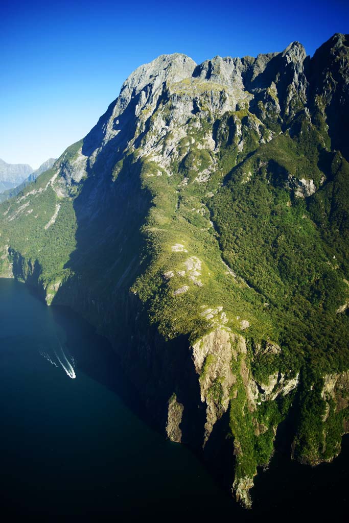 Foto, materieel, vrij, landschap, schilderstuk, bevoorraden foto,Mitre Peak, , , , 