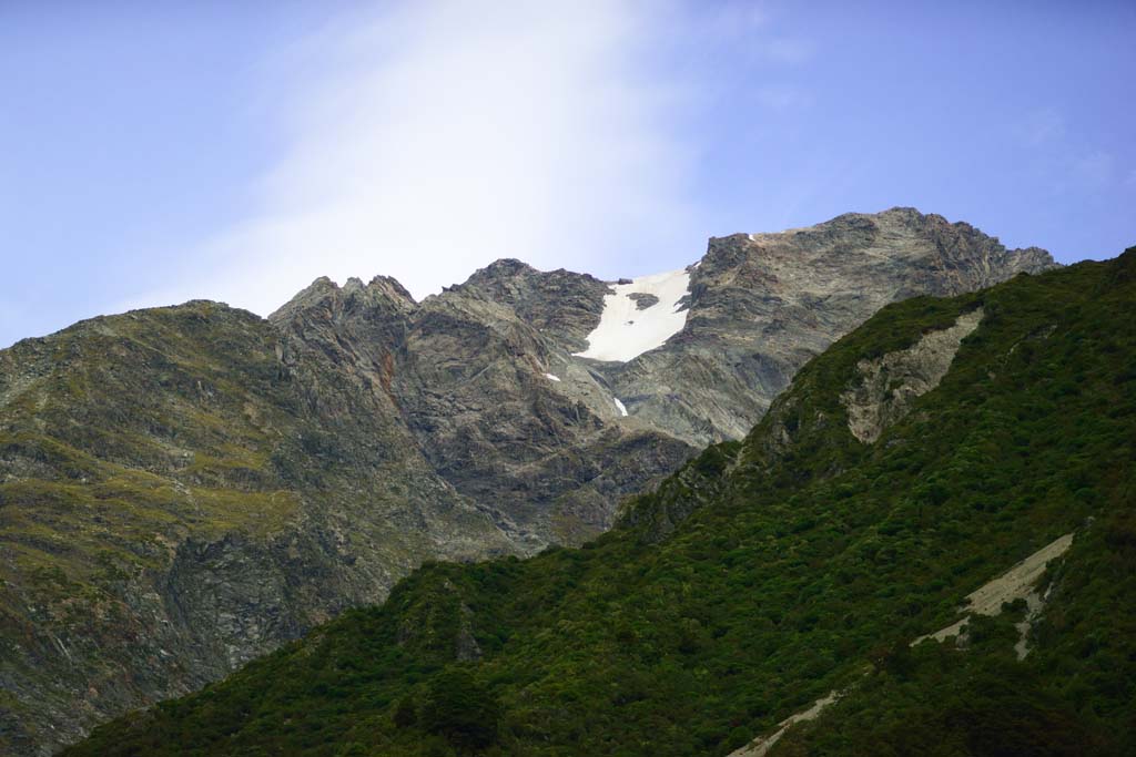 Foto, materieel, vrij, landschap, schilderstuk, bevoorraden foto,De berg nabij Mount Cook, , , , 