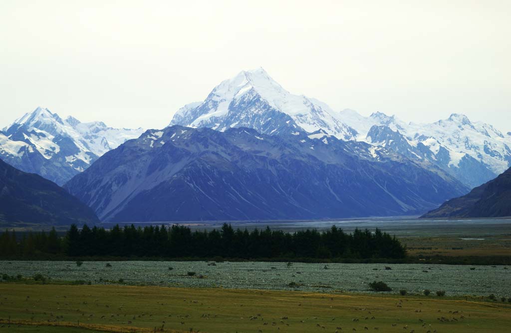 Foto, materieel, vrij, landschap, schilderstuk, bevoorraden foto,Mount Cook, , , , 