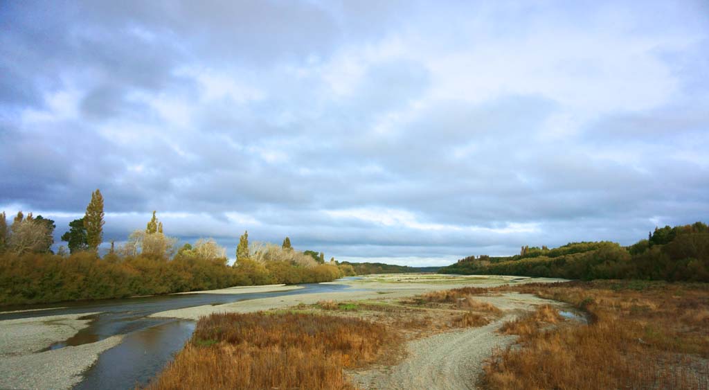 Foto, materieel, vrij, landschap, schilderstuk, bevoorraden foto,Rakaia River, , , , 