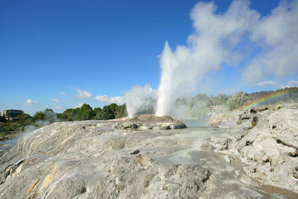 Foto, materiell, befreit, Landschaft, Bild, hat Foto auf Lager,Geysir Pohutu Geysir, , , , 