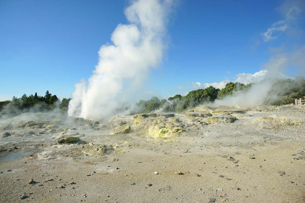 Foto, materiell, befreit, Landschaft, Bild, hat Foto auf Lager,Geysir Pohutu Geysir, , , , 