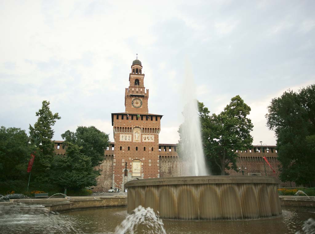 fotografia, material, livra, ajardine, imagine, proveja fotografia,Castelo Sforzesco, , , , 